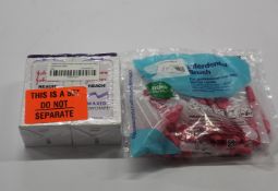 A large quantity of TePe interdental brushes and Johnson & Johnson Reach waxed dentotape (