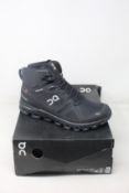 A pair of as new On Running Cloudrock waterproof boots (UK 9).