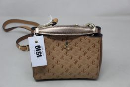 An as new Jimmy Choo Varenne Top Handle Mini bag in caramel mix (No tags but item is as new - RRP £