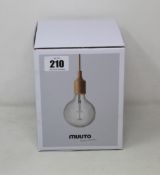 Three boxed as new Muuto E27 Pendant Lamps by Mattias Stahlbom (Two in nude and one beige/rose).