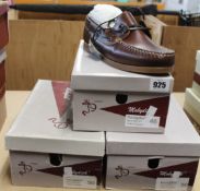 Three pairs of Mobydick Navigator shoes (Size 50 and 46) (RRP £60 each).
