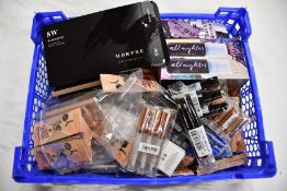 A quantity of beauty items to include Lavera Powerful Lashes mascara, BarryM lip plumpers, Benefit