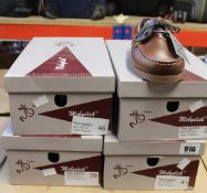 Four pairs of Mobydick Navigator shoes (Size 39, 41 and 46) (RRP £60 each).