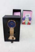 A women's as new Coluri Kahlo watch in navy (RRP £139).