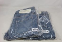 Two pairs of as new Agolde Riley jeans (Size 27).