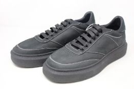 A pair of as new Paul Smith sneakers in black (No box, no size, possibly UK 9, unworn sample pair).