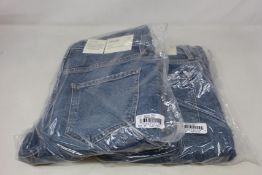 Two pairs of as new Agolde Riley jeans (Size 27).