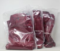 Three as new Makolo Blacc Neo Classic tracksuits in burgundy (XS, S, XL - RRP £80 each).