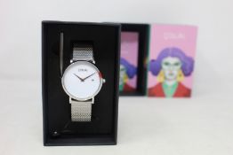 A women's as new Coluri Pankhurst watch in snow (RRP £139).