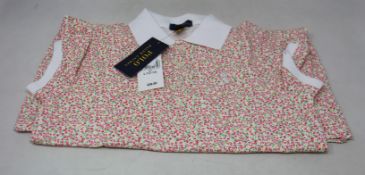 Five girls as new Ralph Lauren floral polo tops (Sizes 2T, 4T, 6X, 7, 12-14).