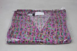 An as new Athena Procopiou Fun Neon Leo button dress in silk (One size).