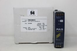 A boxed as new PULS CS5.241 Power Supply 1-Phase, 24V, 5A, 120W.