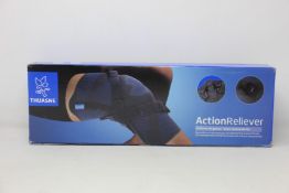 A boxed as new Thuasne Action Reliever Grey (Size 6, left medial/right lateral).