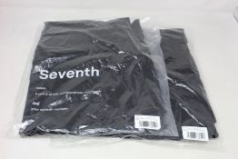 Two pairs of men's as new Seventh Nigh Trucker trousers (L - RRP £140 each).
