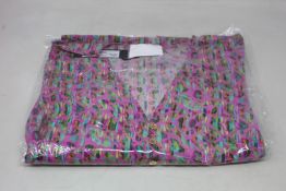 An as new Athena Procopiou Fun Neon Leo button dress in silk (One size).