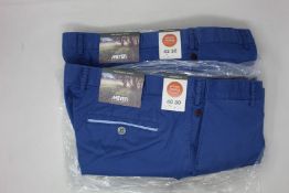 Two pairs of as new Meyer Oslo trousers (W40/L30, W42/L30 - RRP £110 each).