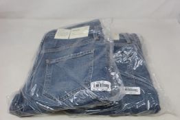 Three pairs of as new Agolde Riley jeans (Size 27).