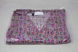 An as new Athena Procopiou Fun Neon Leobutton dress in silk (One size).