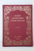 Boxed as new Alice's Adventures Under Ground by Lewis Carroll manuscript (Carmine red edition,
