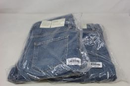 Two pairs of as new Agolde Riley jeans (Size 27).