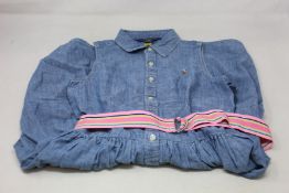 Seven girls as new Ralph Lauren Chambray dresses (Sizes 6X, 7, 8, 10, 12, 14, 16).