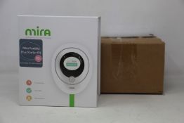 A boxed as new Mira Fertility Plus starter Kit EVA3000 (includes 1 digital analyser and ten test