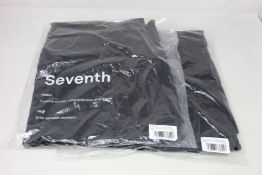 Two pairs of men's as new Seventh Nigh Trucker trousers (XS - RRP £140 each).