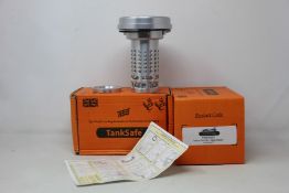Two boxed as new TankSafe shield TISS300IV anti syphon fuel security.