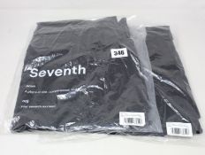 Two pairs of men's as new Seventh Nigh Trucker trousers (M - RRP £140 each).
