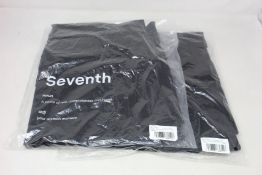 Two pairs of men's as new Seventh Nigh Trucker trousers (XS, M - RRP £140 each).