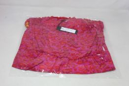 An as new Athena Procopiou Gypsy Leo short pompom dress in silk (One size).