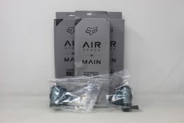 Three boxed as new Fox Racing Mx20 Airspace/Main 45mm Total Vision Systems.