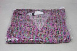 An as new Athena Procopiou Fun Neon Leo button dress in silk (One size).