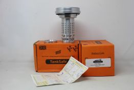 Two boxed as new TankSafe shield TISS300IV anti syphon fuel security.