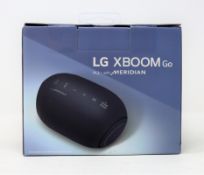A boxed as new LG XBOOM PL2 GO Bluetooth Portable Speaker in Black (Box sealed).