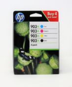 Sixteen boxed as new HP 903XL Black/Cyan/Magenta/Yellow Ink Cartridge Multipacks (P/N: 3HZ51AE) (