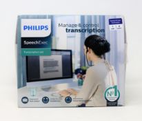 A boxed as new Philips SpeechExec Transcription Kit (P/N: LFH7177/06) (Box opened).