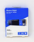 A boxed as new WD Blue 1TB SN550 Internal M.2 NVMe SSD (Box sealed).