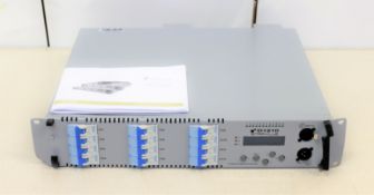 DAMAGED - A boxed Stairville D1210 rack-mountable electronic dimmerpack in grey (damage to outer