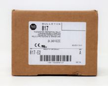 A boxed as new Allen-Bradley Bulletin Thermistor Monitor Module (CAT: 817-E2 A) (Box sealed).