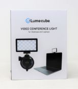 A boxed as new Lume Cube Video Conference Light (Model: LC-VC2) (Box sealed).
