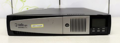 COLLECTION ONLY: A pre-owned Riello Sentinel Dual 3000VA (P/N: CSDH3K01RU) (Some cosmetic damage