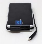 A Western Digital 2TB My Passport Pro external RAID drive with integrated Thunderbolt cable in