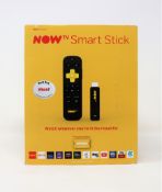 A boxed as new Now TV Smart Stick (M/N: 3801UK) (Box sealed).