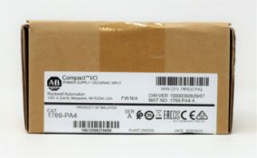 A boxed as new Allen-Bradley Rockwell Automation Compact I/O Power Supply 120/240V AC Input (CAT: