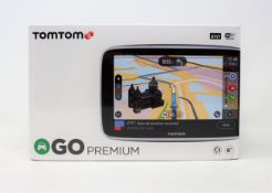 A boxed as new TomTom Go Premium Sat Nav System (P/N: 8PL6.002.30SIM.2) (Box sealed).