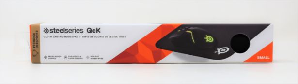 Fifteen boxed as new SteelSeries QcK Mini Cloth Gaming Mouse Pads in Black (Boxes sealed).