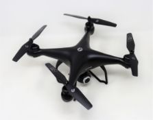 An as new Holystone HS120D FPV Drone in foam lined carry case.