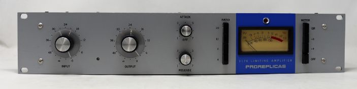 Two Pro Replicas Universal Audio 1176 Rev A Limiting Compressors and a phono box (UK power leads