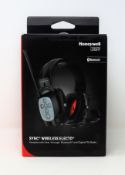 A boxed as new Honeywell Howard Leight Sync Wireless Electo Headset (Box sealed).